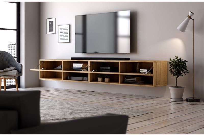 Synuki Tv-bänk 280 cm - Natur - Möbler - Tv möbel & mediamöbel - TV bänk & mediabänk