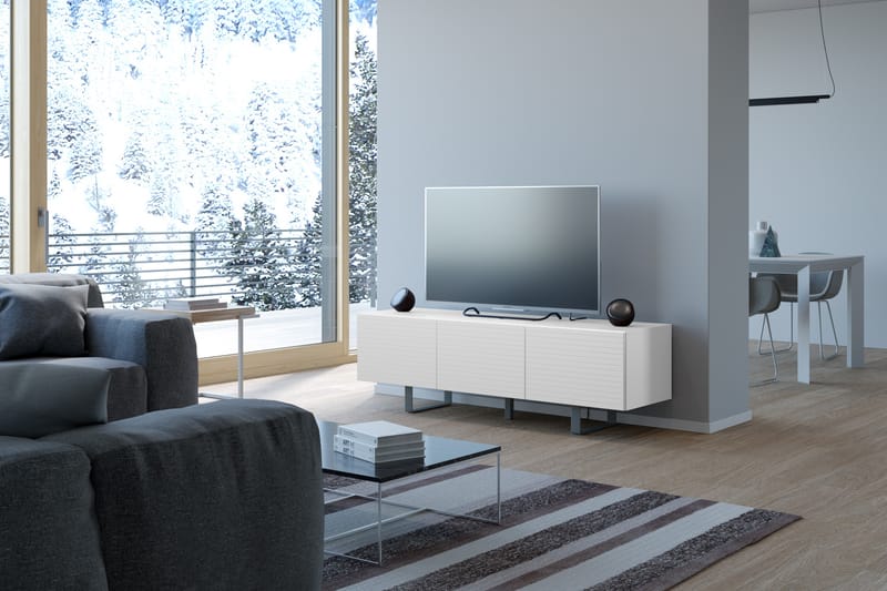 Tallmo TV-Bänk 165 cm - Vit - Möbler - Tv möbel & mediamöbel - TV bänk & mediabänk