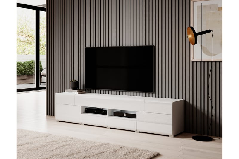 Toreno Tv-bänk 208 cm - Vit - Möbler - Tv-möbler & mediamöbler - TV-bänk & mediabänk