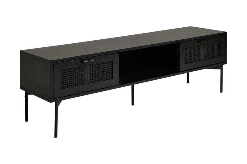 Traunfled Tv-Bänk 160 cm - Svart - Möbler - Tv möbel & mediamöbel - TV bänk & mediabänk