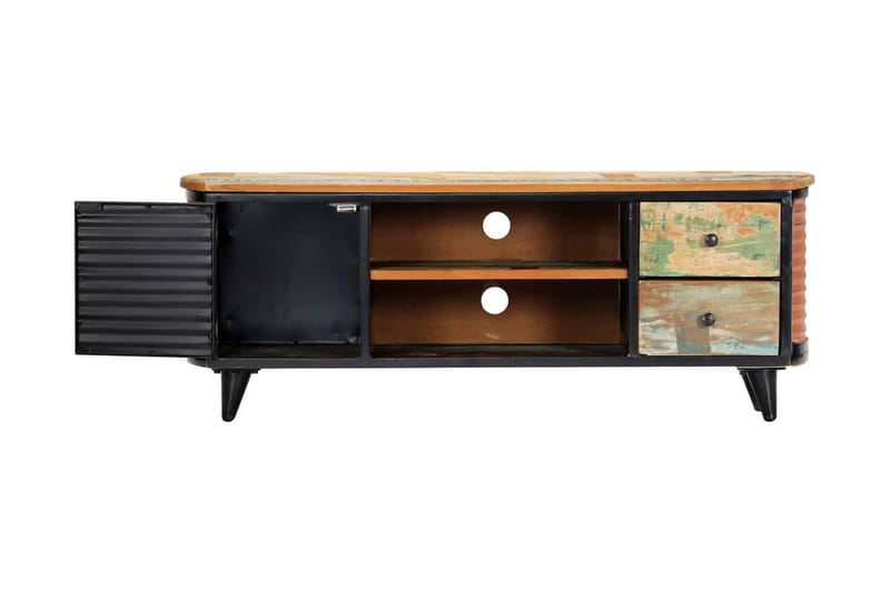 TV-bänk 120x30x45 cm massivt återvunnet trä - Brun - Möbler - Tv-möbler & mediamöbler - TV-bänk & mediabänk