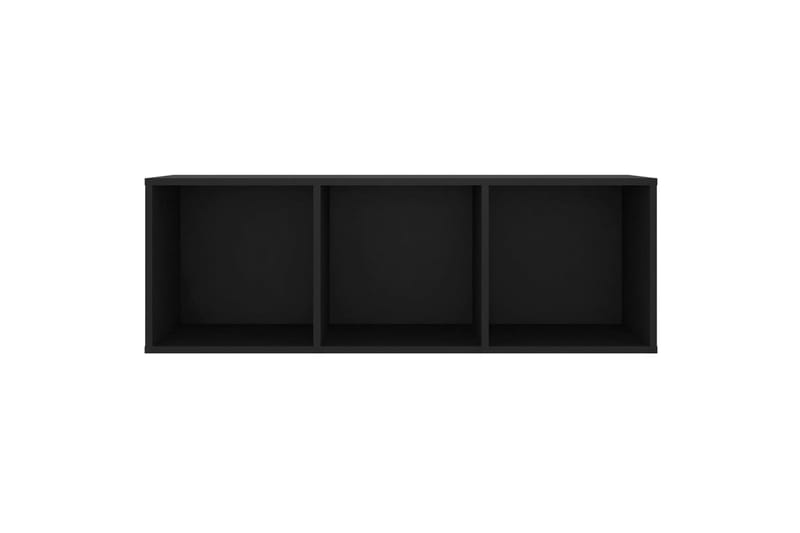 TV-bänk 2 st svart 107x35x37 cm spånskiva - Svart - Möbler - Tv möbel & mediamöbel - TV bänk & mediabänk