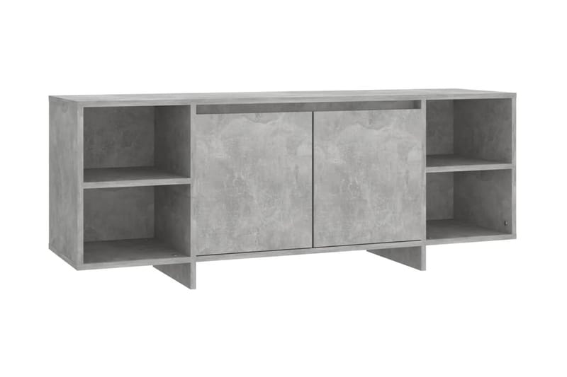 TV-bänk betonggrå 130x35x50 cm spånskiva - Grå - Förvaring - Förvaringsmöbler - Sideboard & skänk
