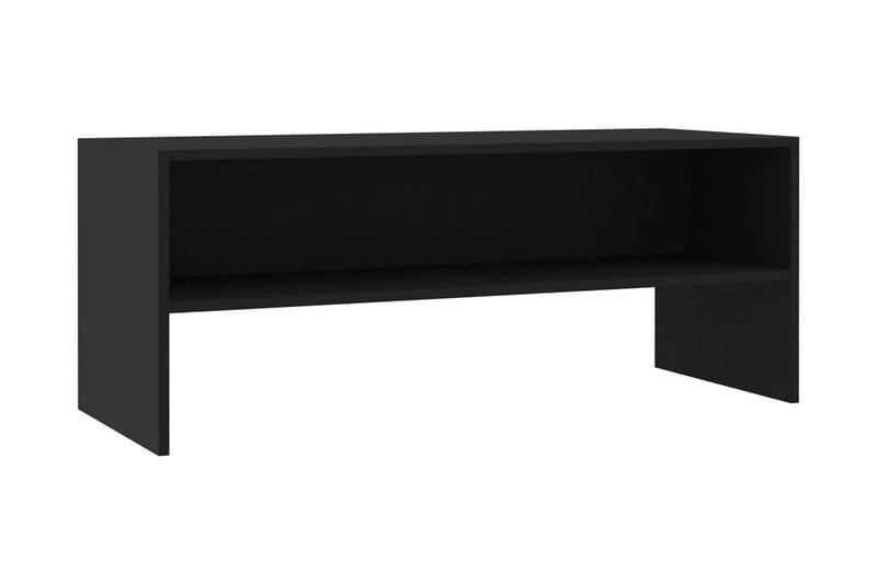 TV-bänk svart 100x40x40 cm spånskiva - Svart - Möbler - Tv-möbler & mediamöbler - TV-bänk & mediabänk