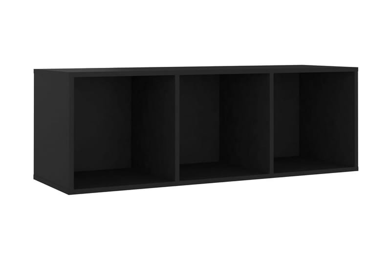 TV-bänk svart 107x35x37 cm spånskiva - Svart - Möbler - Tv-möbler & mediamöbler - TV-bänk & mediabänk