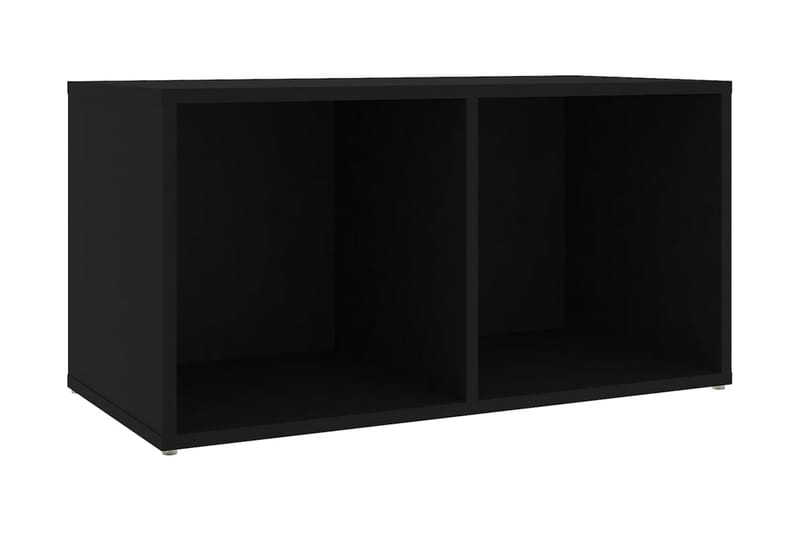 TV-bänk svart 72x35x36,5 cm spånskiva - Svart - Möbler - Tv möbel & mediamöbel - TV bänk & mediabänk