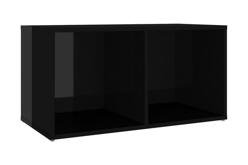 TV-bänk svart högglans 72x35x36,5 cm spånskiva - Svart - Möbler - Tv-möbler & mediamöbler - TV-bänk & mediabänk