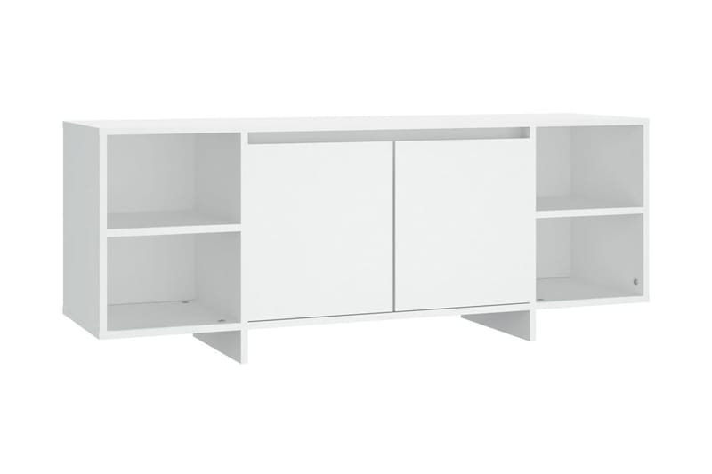 TV-bänk vit 130x35x50 cm spånskiva - Vit - Möbler - Tv-möbler & mediamöbler - TV-bänk & mediabänk