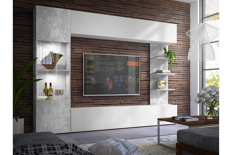 Tv-bänk - Vit - Möbler - Tv möbel & mediamöbel - TV-möbelset