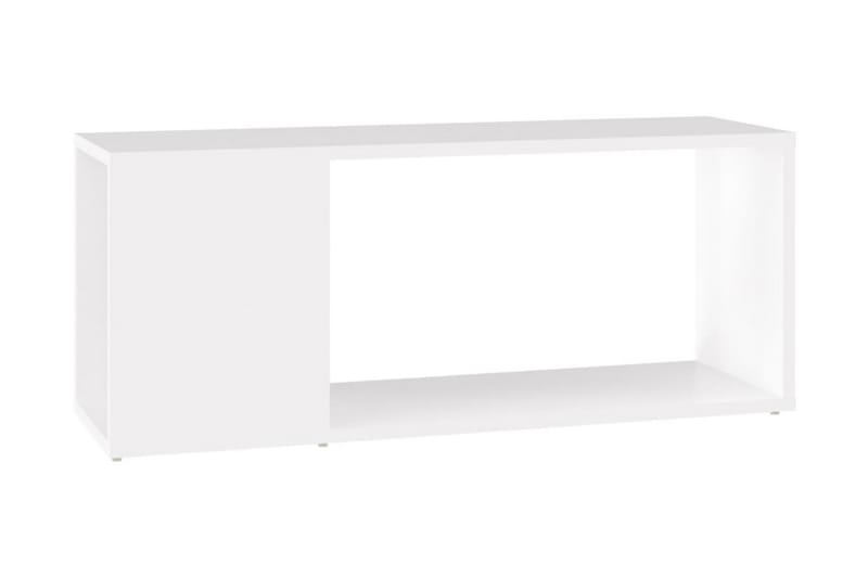 TV-bänk vit 80x24x32 cm spånskiva - Vit - Möbler - Tv möbel & mediamöbel - TV bänk & mediabänk