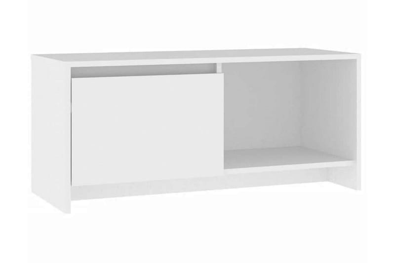 TV-bänk vit 90x35x40 cm - Vit - Möbler - Tv möbel & mediamöbel - TV bänk & mediabänk