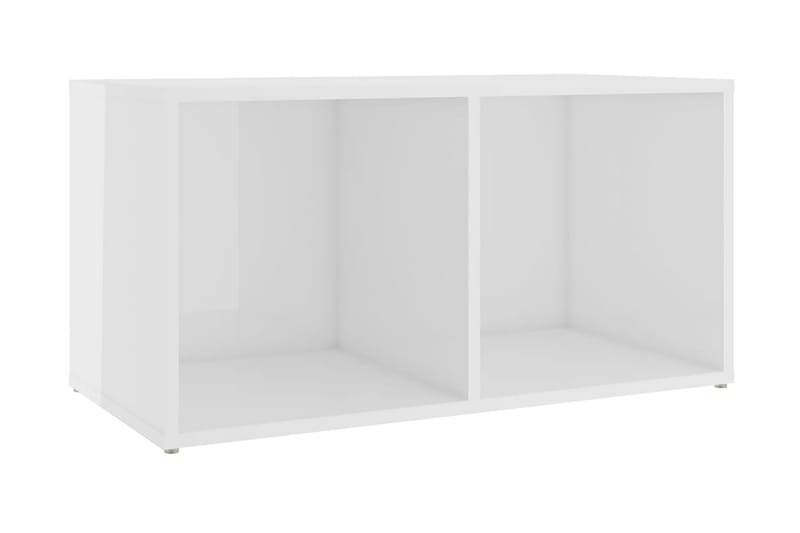 TV-bänk vit högglans 72x35x36,5 cm spånskiva - Vit - Möbler - Tv-möbler & mediamöbler - TV-bänk & mediabänk