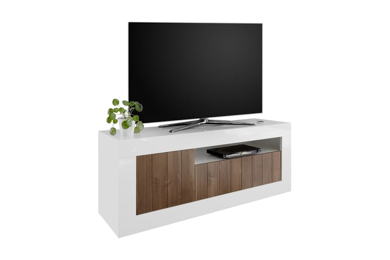 Urbino TV-bänk 138 cm - Vit/Brun - Förvaring - Förvaringsmöbler - Sideboard & skänk