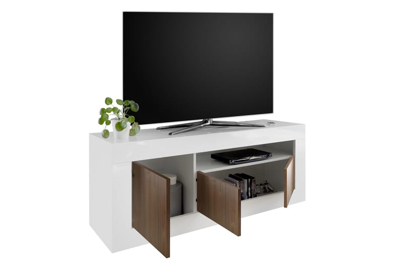 Urbino TV-bänk 138 cm - Vit/Brun - Möbler - Tv möbel & mediamöbel - TV bänk & mediabänk