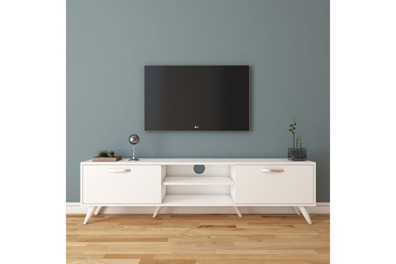 Valladbla Tv-bänk 180 cm - Vit - Möbler - Tv-möbler & mediamöbler - TV-bänk & mediabänk