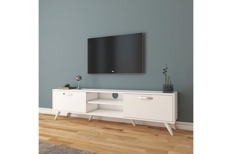 Valladbla Tv-bänk 180 cm - Vit - Möbler - Tv-möbler & mediamöbler - TV-bänk & mediabänk