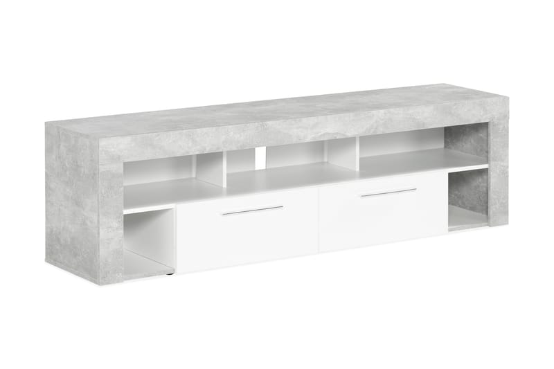 Vibio TV-bänk 180 cm - Vit/Betong - Möbler - Bord & matgrupper - Sminkbord & toalettbord