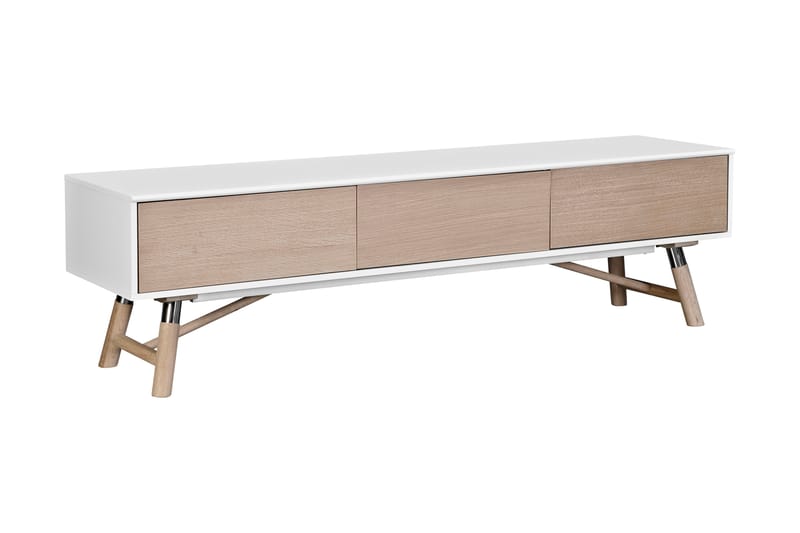 Waltham TV-bänk 180 cm - Vit/Ek - Möbler - Bord & matgrupper - Avlastningsbord - Sängbord & nattduksbord