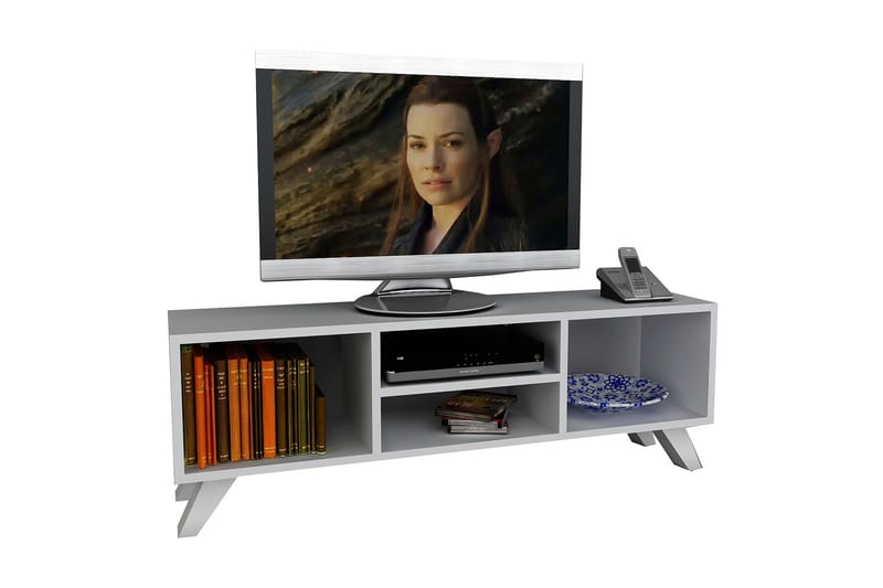 Yaren Tv-bänk 125 cm - Vit - Möbler - Tv möbel & mediamöbel - TV bänk & mediabänk
