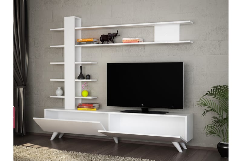 Alingca Mediaförvaring - Vit - Möbler - Tv möbel & mediamöbel - TV-möbelset