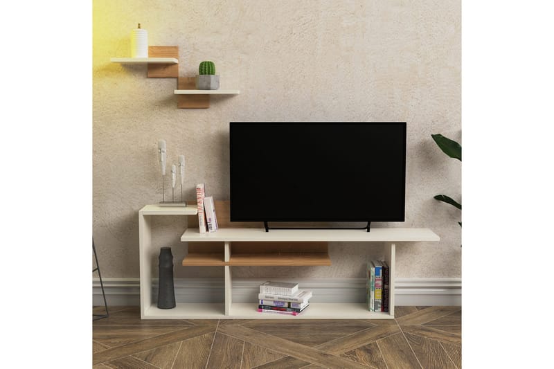 Andifli Tv-möbelset 140x53,6 cm - Vit - Möbler - Tv möbel & mediamöbel - TV-möbelset