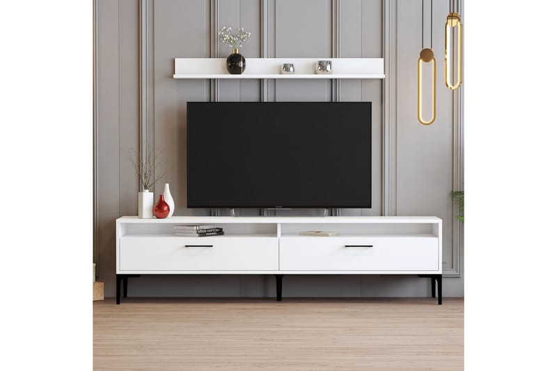 Andifli Tv-möbelset 180x47 cm - Vit - Möbler - Tv möbel & mediamöbel - TV-möbelset
