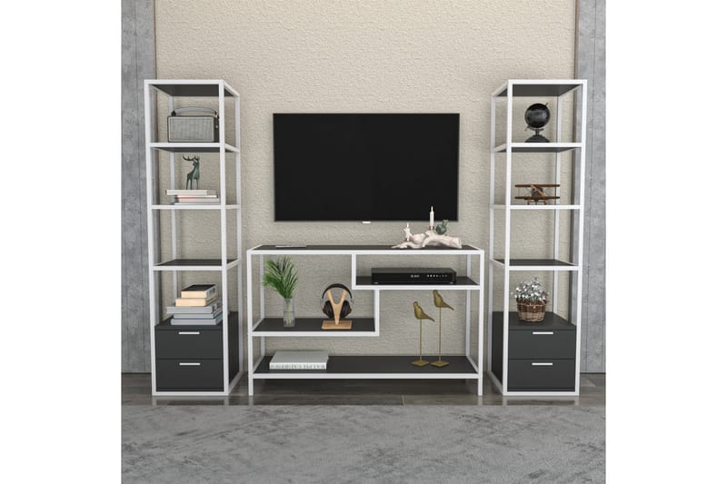 Andifli Tv-möbelset 198x160 cm - Vit - Möbler - Tv möbel & mediamöbel - TV-möbelset