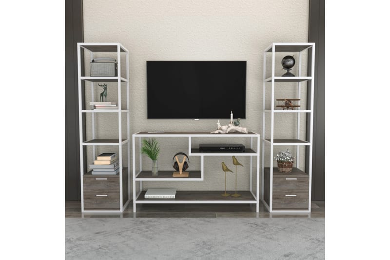 Andifli Tv-möbelset 198x160 cm - Vit - Möbler - Tv möbel & mediamöbel - TV-möbelset