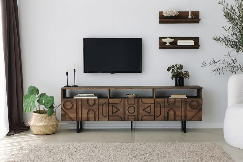 Andifli Tv-möbelset 50x15 cm - Brun - Möbler - Tv möbel & mediamöbel - TV-möbelset