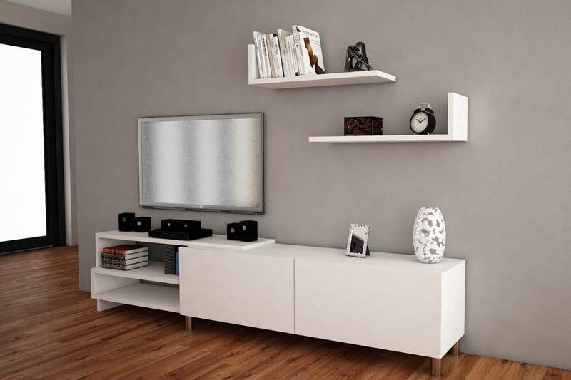 Ayaze Tv-bänk - Vit - Möbler - Tv möbel & mediamöbel - TV-möbelset