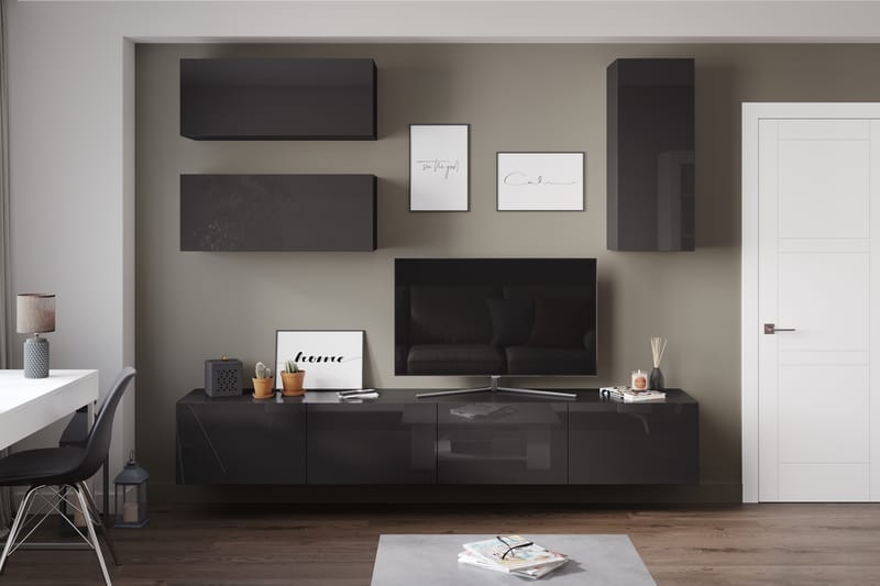 Badachro Tv-Möbelset 41x240 cm - Grå - Möbler - Tv möbel & mediamöbel - TV-möbelset