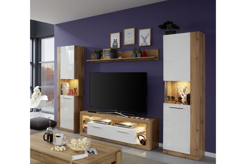 Curella TV-Möbelset - Brun - Möbler - Tv möbel & mediamöbel - TV-möbelset