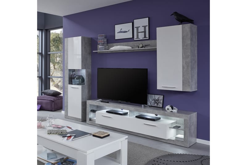 Curella TV-Möbelset - Vit - Möbler - Tv-möbler & mediamöbler - TV-möbelset