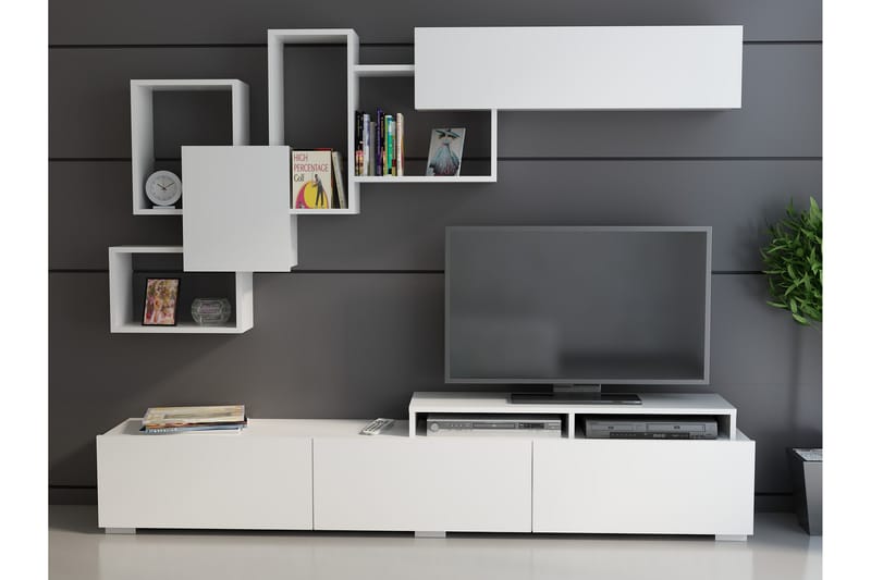 Decorotika Mediaförvaring - Vit - Möbler - Tv möbel & mediamöbel - TV-möbelset