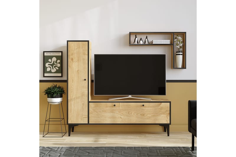 Desgrar Tv-möbelset 118x49 cm - Blå - Möbler - Tv möbel & mediamöbel - Mediastativ & väggfäste - Väggfäste TV & TV stativ