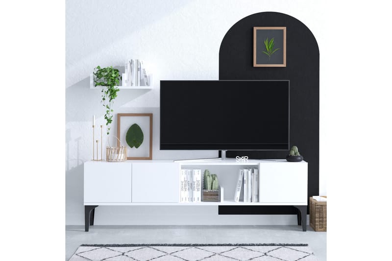 Desgrar Tv-möbelset 150x47 cm - Vit - Möbler - Tv möbel & mediamöbel - TV-möbelset