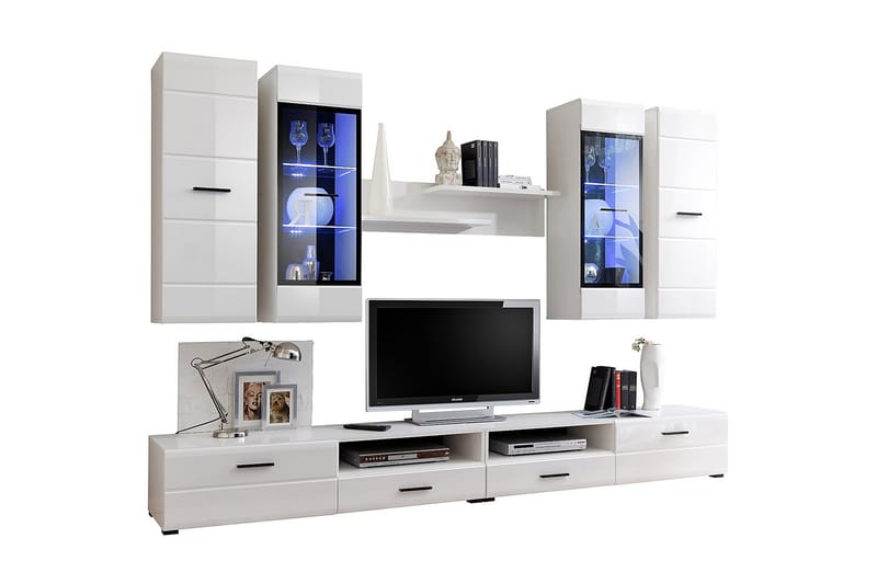 Frider Mediamöbel 280 cm - vit - Möbler - Tv-möbler & mediamöbler - TV-möbelset