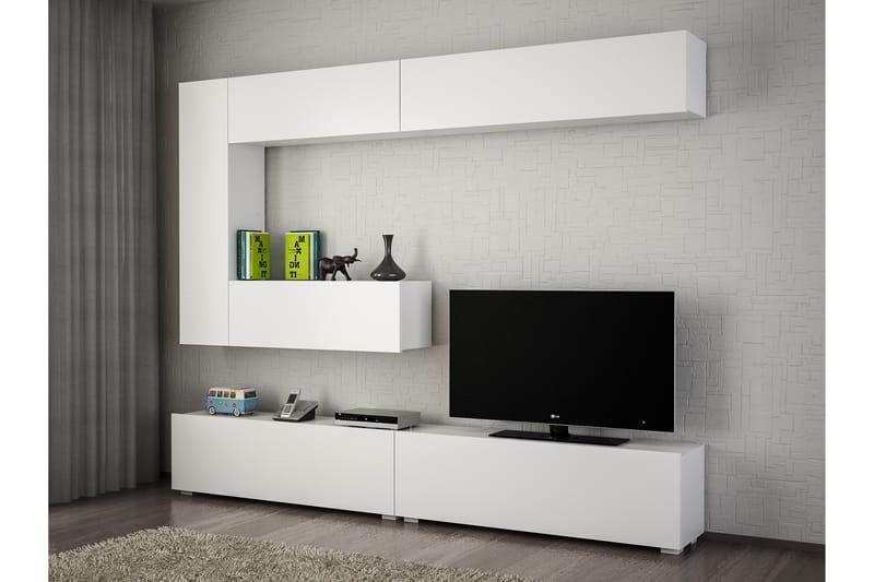 Furny Home Mediaförvaring - Vit - Möbler - Tv möbel & mediamöbel - TV-möbelset