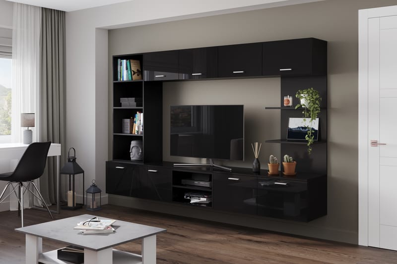Garve Tv-Möbelset 41x240 cm - Svart - Möbler - Tv möbel & mediamöbel - TV-möbelset