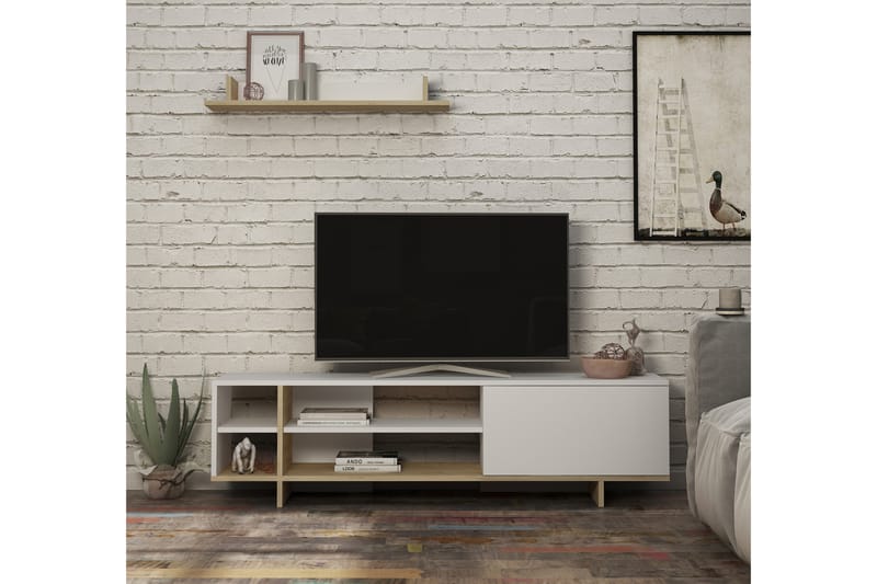 Hagshestra TV-möbelset 160 cm - Vit - Möbler - Tv möbel & mediamöbel - TV-möbelset
