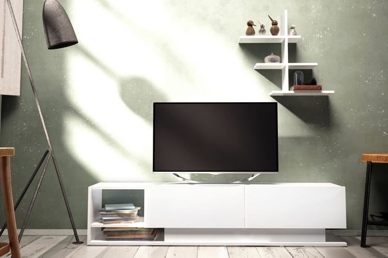Hejde TV-Möbelset 180 cm - Vit - Möbler - Tv-möbler & mediamöbler - TV-möbelset