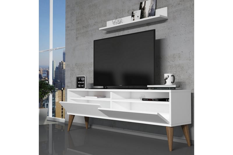 Hoptrup TV-Möbelset 150 cm - Vit - Möbler - TV- & Mediamöbler - TV-möbelset