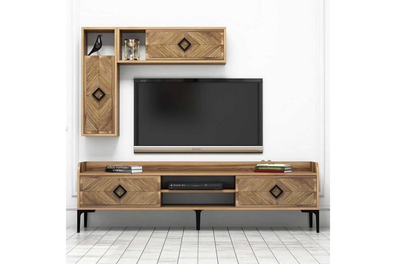 Hovdane TV-Möbelset 180 cm - Brun - Möbler - Tv möbel & mediamöbel - TV-möbelset
