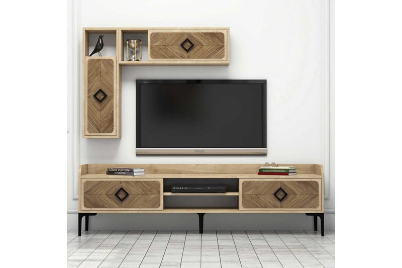 Hovdane TV-Möbelset 180 cm - Brun/Ek - Möbler - Tv möbel & mediamöbel - TV-möbelset