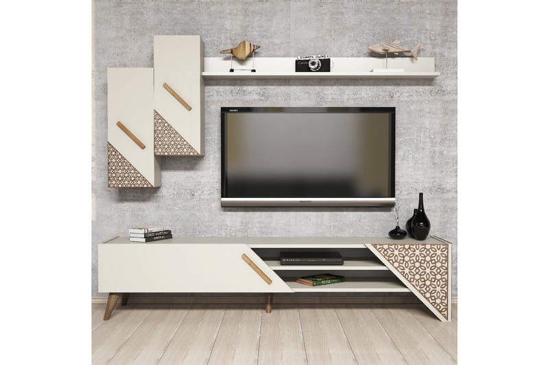 Hovdane TV-Möbelset 180 cm - Vit - Möbler - Tv möbel & mediamöbel - TV-möbelset