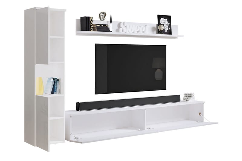 Kanehiro Tv-möbelset - Natur/Vit - Möbler - Tv möbel & mediamöbel - TV-möbelset