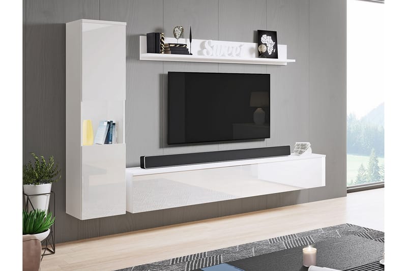 Kanehiro Tv-möbelset - Vit - Möbler - Möbelset - Möbelset för vardagsrum