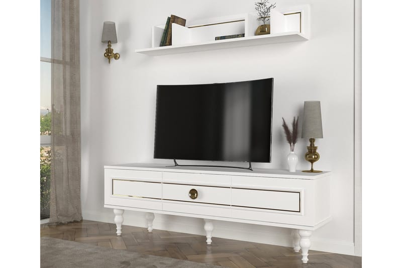 Kassatia Tv-möbelset 150 cm - Vit - Möbler - Tv möbel & mediamöbel - TV-möbelset