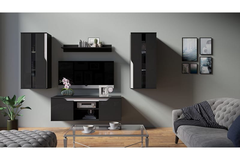 Lanco TV-möbelset - Grå/Vit - Möbler - Tv möbel & mediamöbel - TV-möbelset