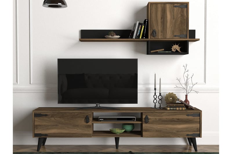 Mohed TV-Möbelset 180 cm - Brun/Svart - Möbler - Tv-möbler & mediamöbler - TV-möbelset